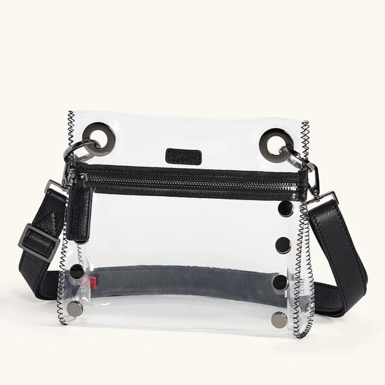 Picture of Hammitt Tony Clear Small Bag - Black/Gunmetal