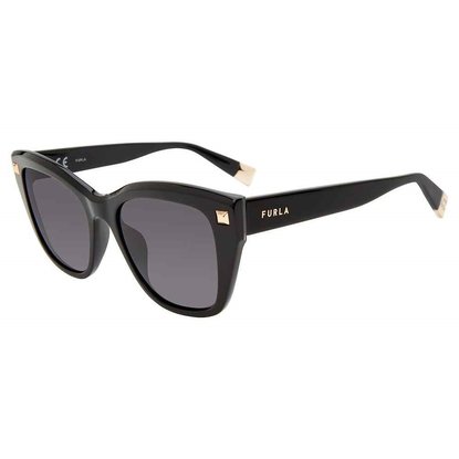 Picture of Furla Oversized Black Sunglasses with Grey Lens