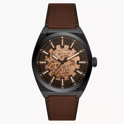 Picture of Fossil Everett Automatic Brown LiteHide&trade; Leather Watch