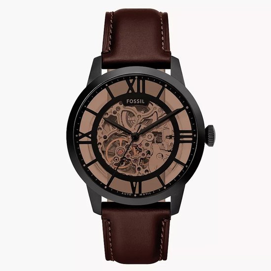 Picture of Fossil Townsman Automatic Dark Brown Leather Watch