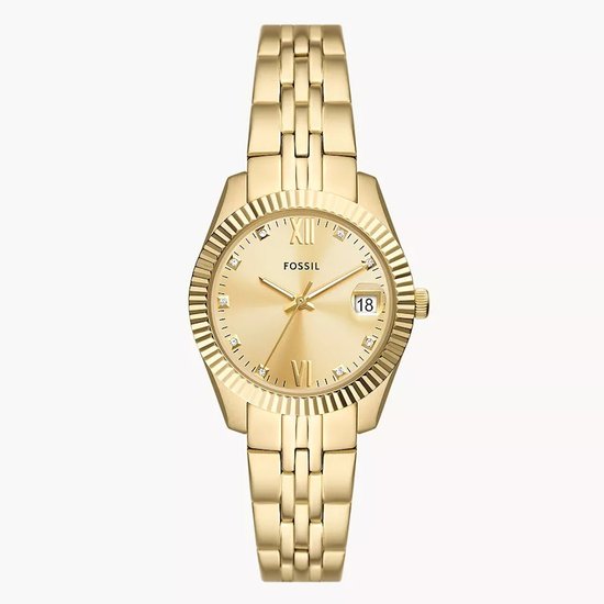 Picture of Fossil Scarlette Three-Hand Date Gold-Tone Stainless Watch