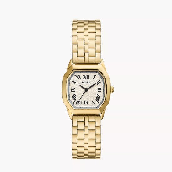Picture of Fossil Harlow Gold-Tone Watch with White Dial