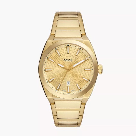 Picture of Fossil Everett Gold-Tone Watch with Gold Dial