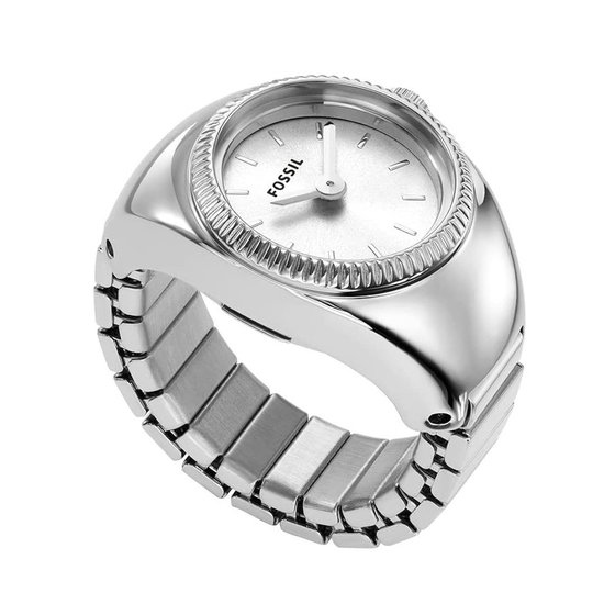 Picture of Fossil Watch Ring Two-Hand Silver-Tone Stainless Steel