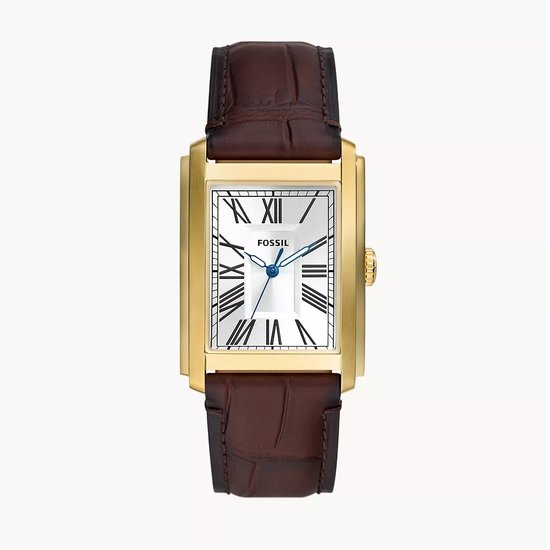 Picture of Fossil Carraway 3-Hand Brown Croco Leather Watch