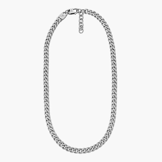 Picture of Fossil Harlow Linear Texture Chain Stainless Steel Necklace
