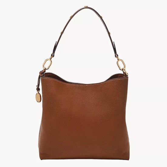 Picture of Fossil Jessie Leather Bucket Shoulder Bag - Brown