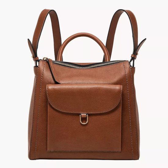 Picture of Fossil Parker Leather Small Backpack - Brown