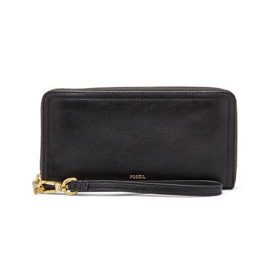 Picture of Fossil Logan Zip Wallet - Black