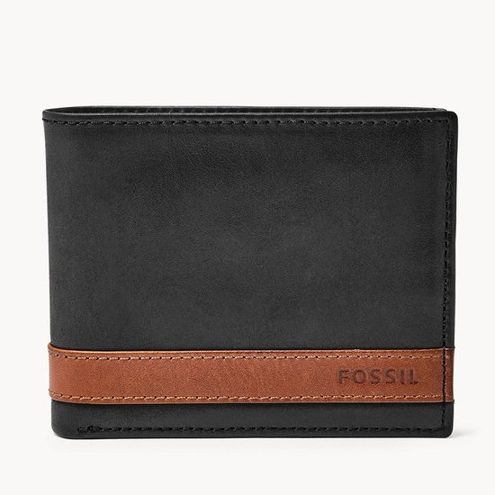 Picture of Fossil Quinn Bifold with Flip ID Wallet - Black