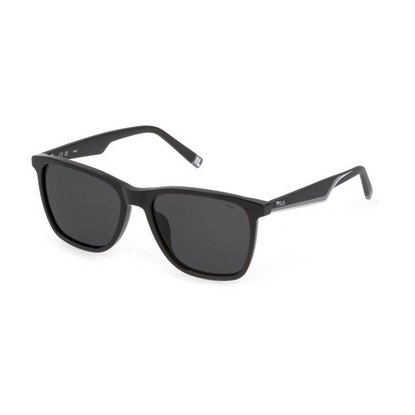 Picture of FILA Square Black Sunglasses with Dark Grey Lens