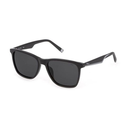 Picture of FILA Square Black Sunglasses with Dark Grey Lens