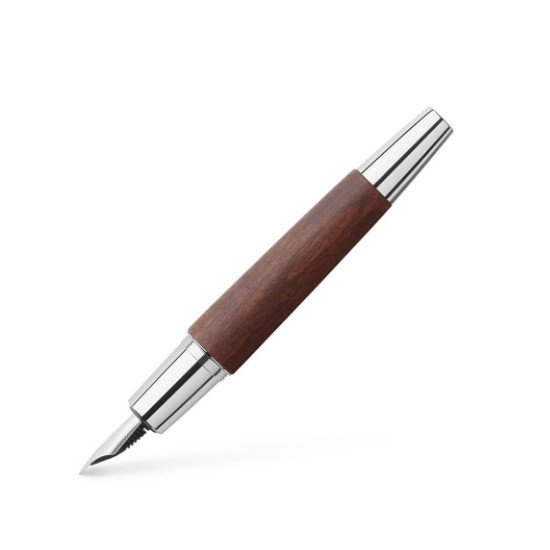 Picture of Faber-Castell E-Motion Wood/Chrome Fountain Pen