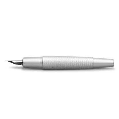 Picture of Faber-Castell E-Motion Fountain Pen - Pure Silver/Medium Nib