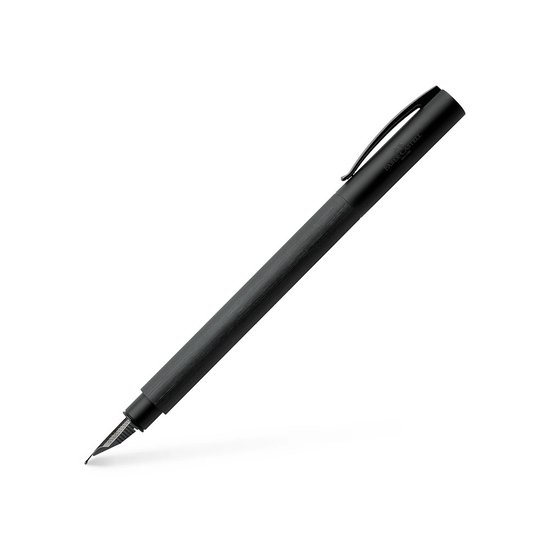 Picture of Faber-Castell Ambition All Black Fountain Pen - Medium Nib