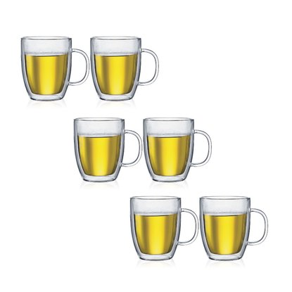 Picture of Bodum Set of Six Bistro Double-Wall Jumbo Mugs