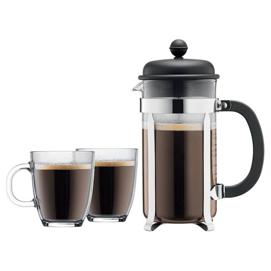 Picture of Bodum Caffettiera French Press Set with Two 12-oz. Mugs