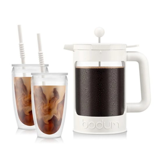 Picture of Bodum 3-Piece Bean Cold Brew Set - White