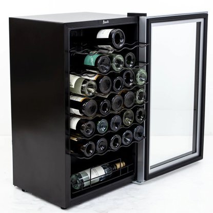 Picture of Avanti 34-Bottle Wine Cooler - Stainless Steel/Black