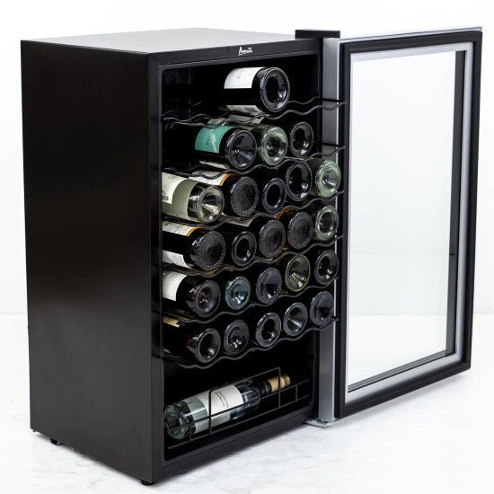 Picture of Avanti 34-Bottle Wine Cooler - Stainless Steel/Black