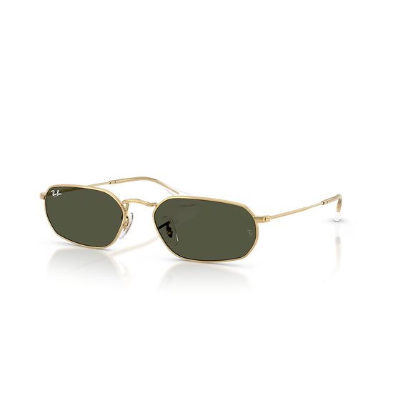 Picture of Ray-Ban Polished Arista Gold Sunglasses with Green Lens