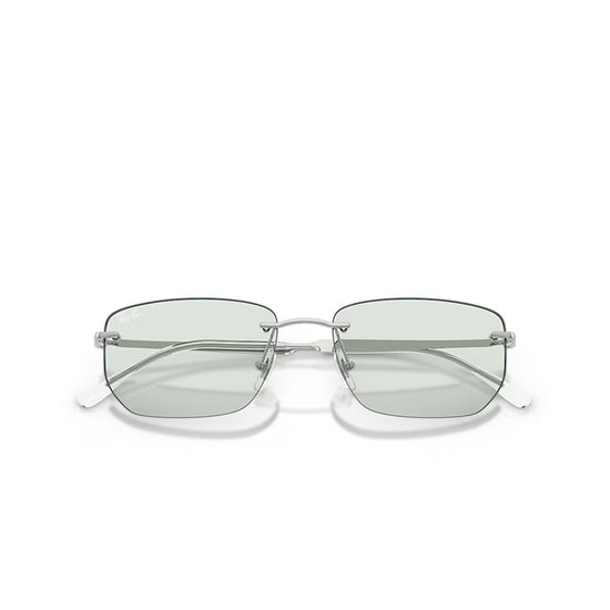 Picture of Ray-Ban Transitions Sunglasses - Polished Silver/Emerald Lens