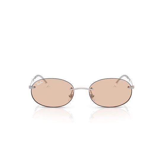 Picture of Ray-Ban Transitions Sunglasses - Polished Silver/Amber Lens