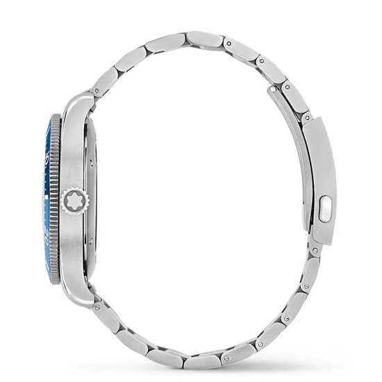 Picture of Montblanc Iced Sea Automatic Date Watch with Blue Dial