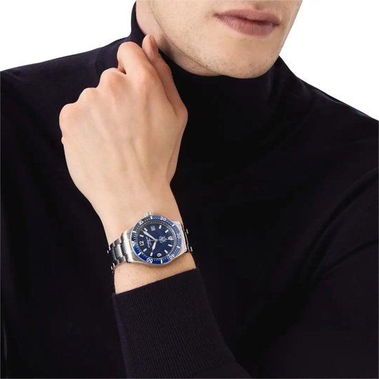 Picture of Montblanc Iced Sea Automatic Date Watch with Blue Dial