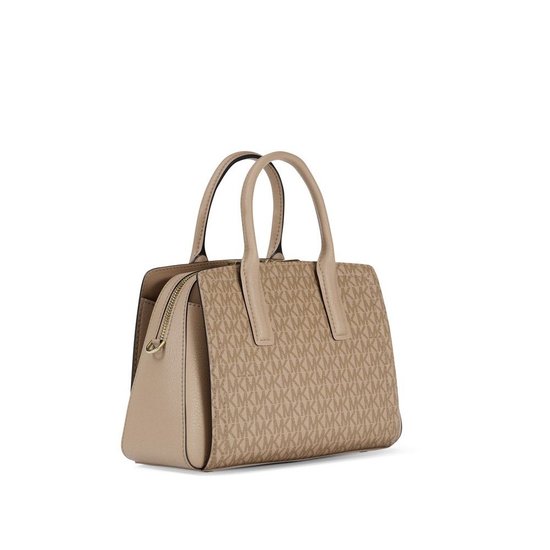 Picture of Michael Kors Laila Signature Small Satchel - Khaki