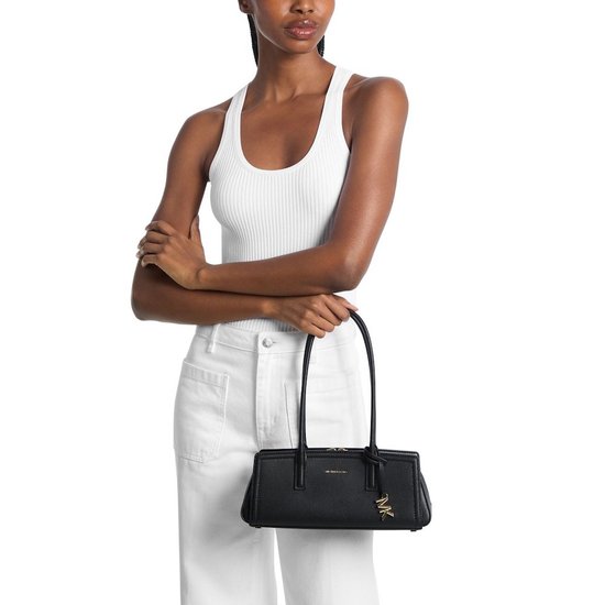 Picture of Michael Kors Laila Small E/W Shoulder Tote - Black