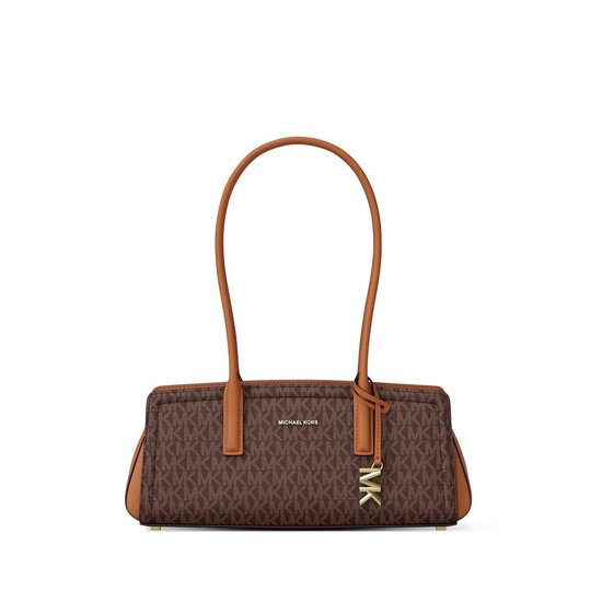 Picture of Michael Kors Sig. Small E/W Shoulder Tote - Brown/Acorn