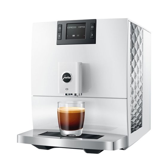 Picture of Jura C3 Automatic Coffee Machine - Piano White