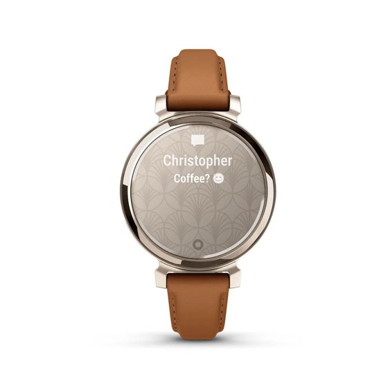 Picture of Garmin Lily 2 Classic - Cream Gold with Tan Leather Band