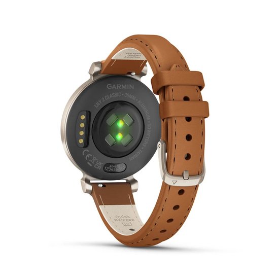 Picture of Garmin Lily 2 Classic - Cream Gold with Tan Leather Band