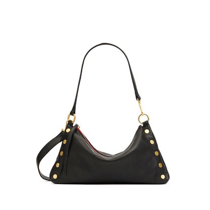 Picture of Hammitt Kyle Medium Bag - Black, Brushed Gold, Red Zip