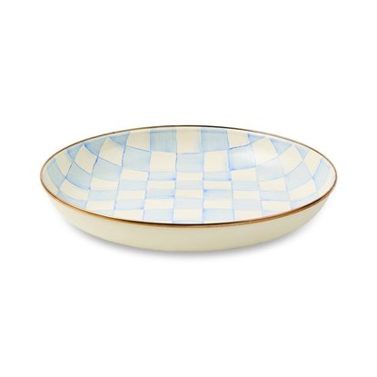 Picture of Mackenzie Childs Sky Check Abundant Bowl