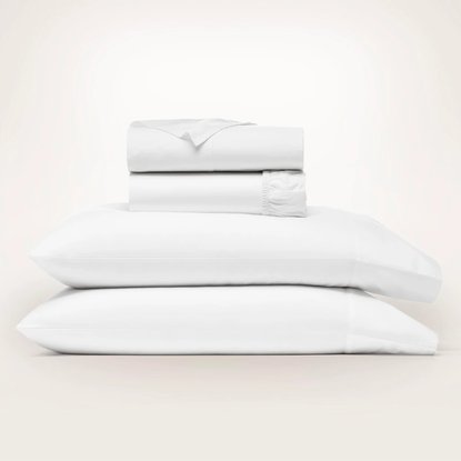 Picture of Boll & Branch Signature Hemmed Twin Sheet Set - White