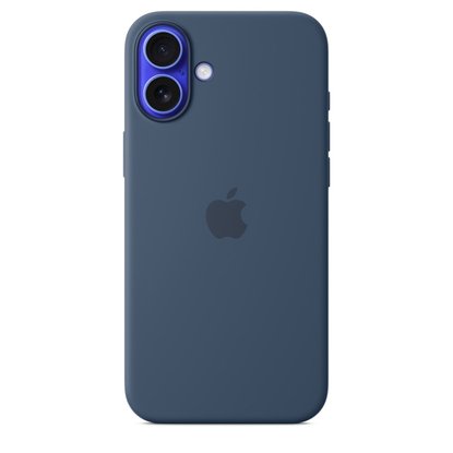 Picture of Apple iPhone 16 Plus Silicone Case with MagSafe - Denim