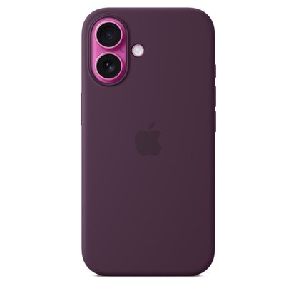 Picture of Apple iPhone 16 Silicone Case with MagSafe - Plum