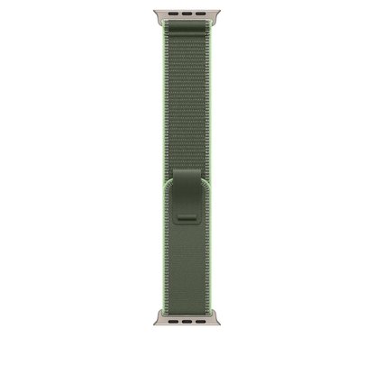 Picture of Apple 49mm Green/Neon Trail Loop M/L - Natural Titanium Finish