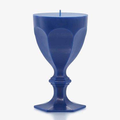 Picture of Baccarat Harcourt Wax Glass Candle - Blue