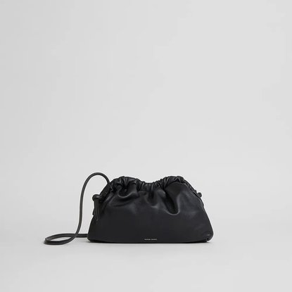 Picture of Mansur Gavriel Mini Cloud Clutch - Black/Flamma