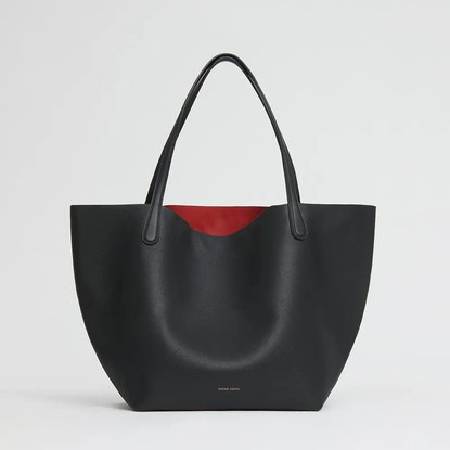 Picture of Mansur Gavriel Everday Soft Tote - Black/Flamma