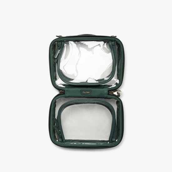 Picture of Calpak Small Clear Cosmetics Case - Emerald