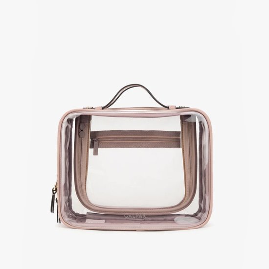 Picture of Calpak Large Clear Cosmetics Case - Mauve