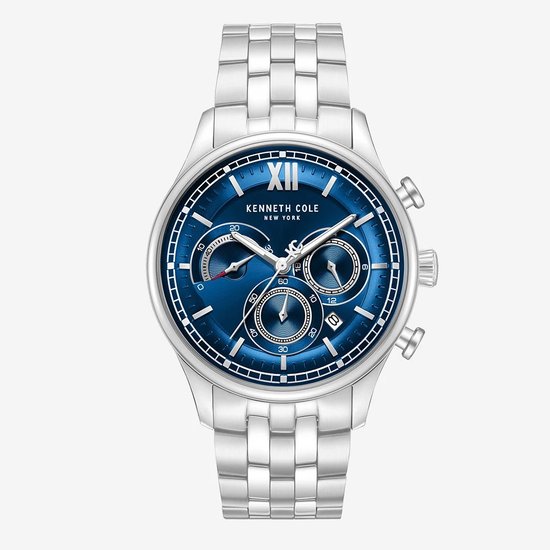 Picture of Kenneth Cole Hollis Stainless Steel Watch with Blue Dial