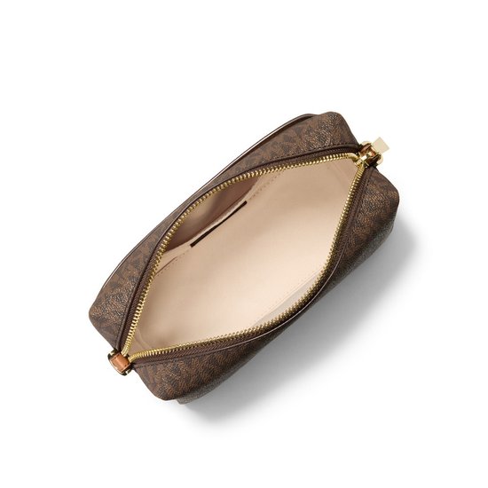 Picture of Michael Kors Bryant Signature Sm Crossbody w/ Chain - Brn/Acrn