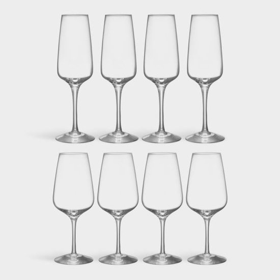 Picture of Pulse Wine and Champagne Glasses - Set of 8