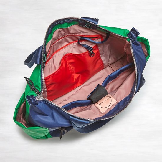 Picture of shortyLOVE Tillie Medium Tote Bag - Grass Green/Navy